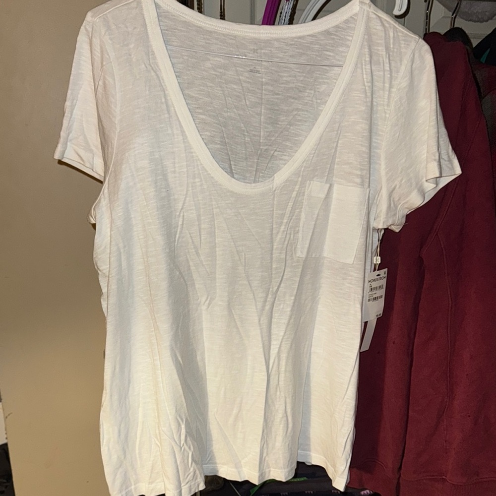 Caslon Cream Relaxed Short Sleeve Tee